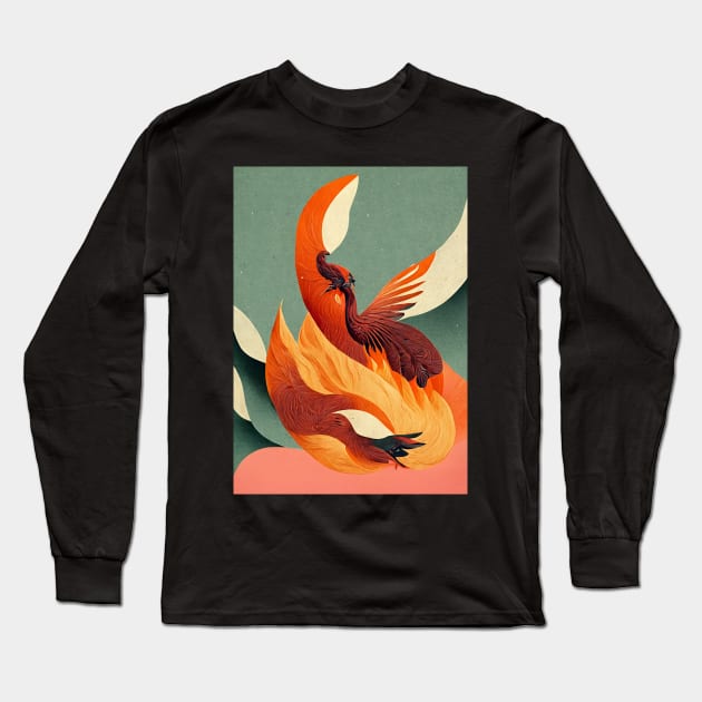 Rise of the Phoenix Long Sleeve T-Shirt by deificusArt